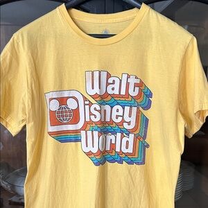 Disney Yellow Walt Disney World Short Sleeve Tee